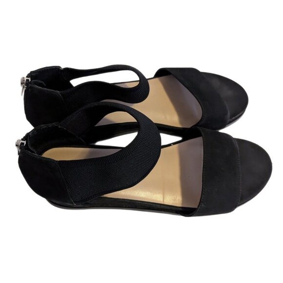 STEVEN by Steve Madden Natural Comfort Open Toe Low Heel Sandals Zip Up Size 9.5 - Picture 2 of 8